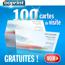 OOPRINT : 100 cartes de visite gratuites !